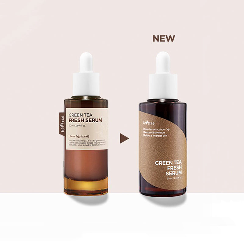 Isntree - Green Tea Fresh Serum, detailfoto
