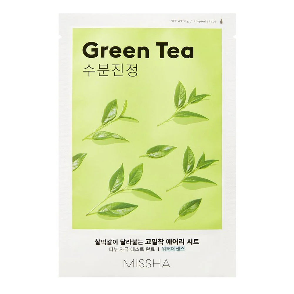 Missha - Airy Fit Sheet Mask - Green Tea, productfoto