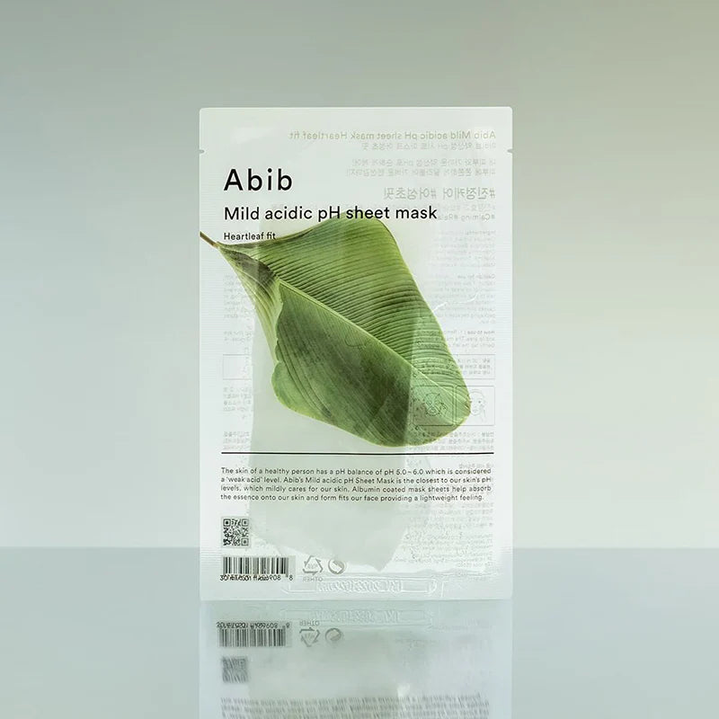 Abib - Mild Acidic pH Sheet Mask - Heartleaf Fit, vooraanzicht