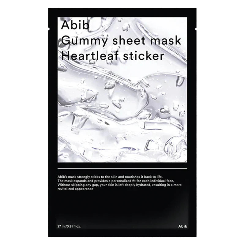 Abib - Gummy Sheet Mask - Heartleaf Sticker, productfoto