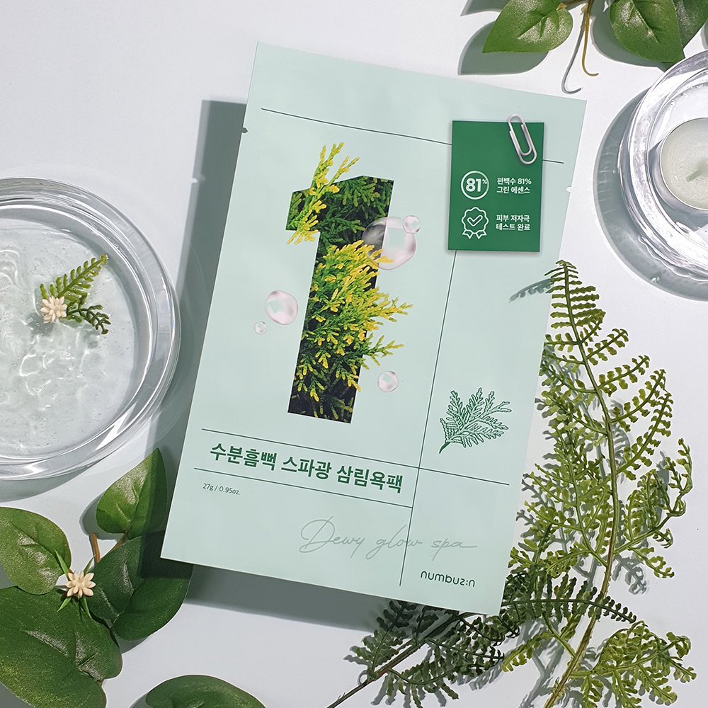 Numbuzin - No.1 Dewy Glow Spa Sheet Mask, sfeerfoto