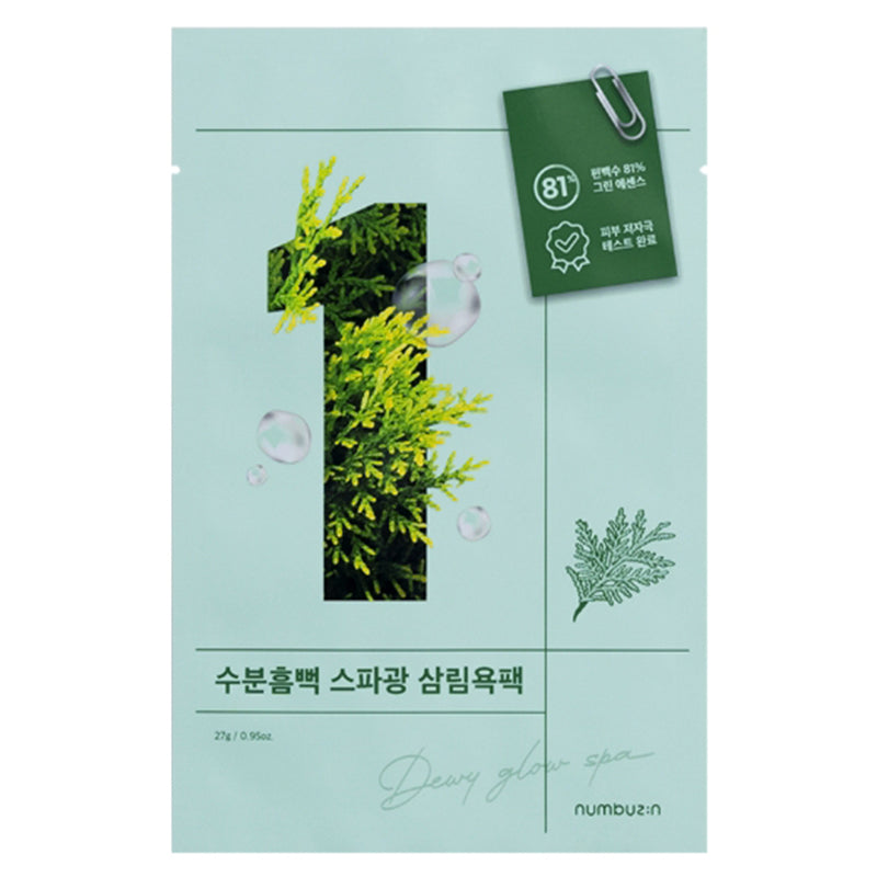 Numbuzin - No.1 Dewy Glow Spa Sheet Mask, productfoto