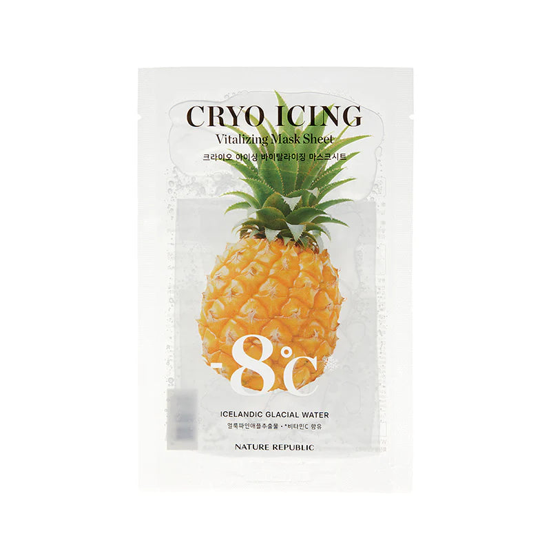 Nature Republic - Cryo Icing Vitalizing Mask Sheet - Pineapple, productfoto