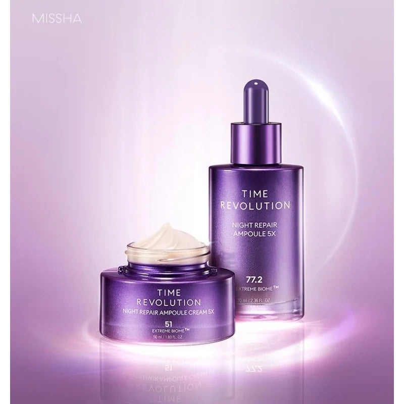 Missha - Time Revolution Night Repair Ampoule 5x, vooraanzicht 2