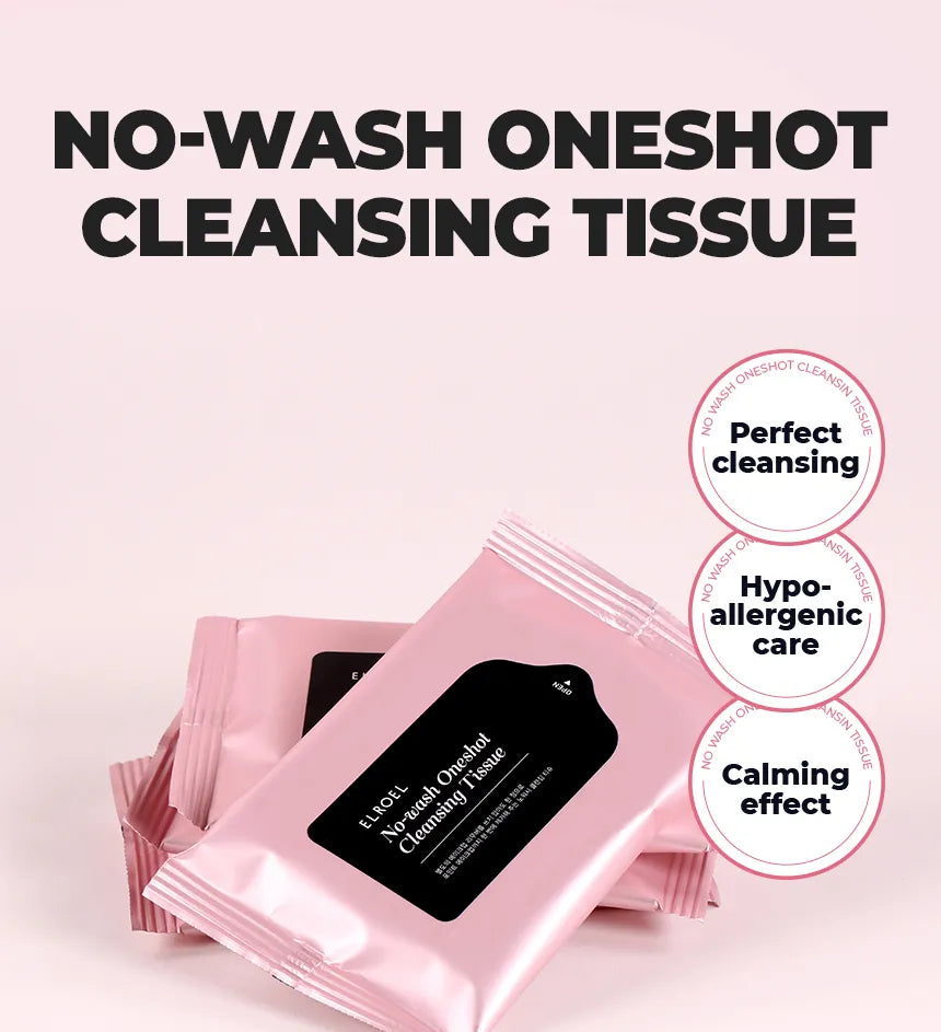 ElRoel - No-Wash Oneshot Cleansing Tissue, detailfoto 3