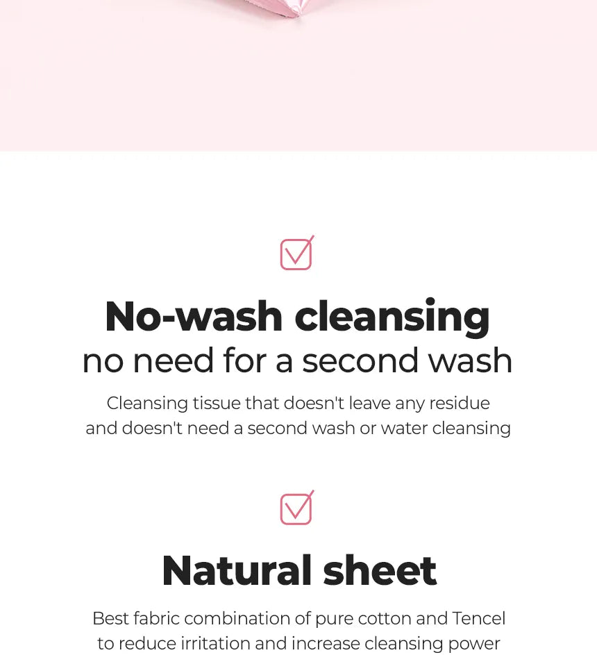 ElRoel - No-Wash Oneshot Cleansing Tissue, detailfoto 2
