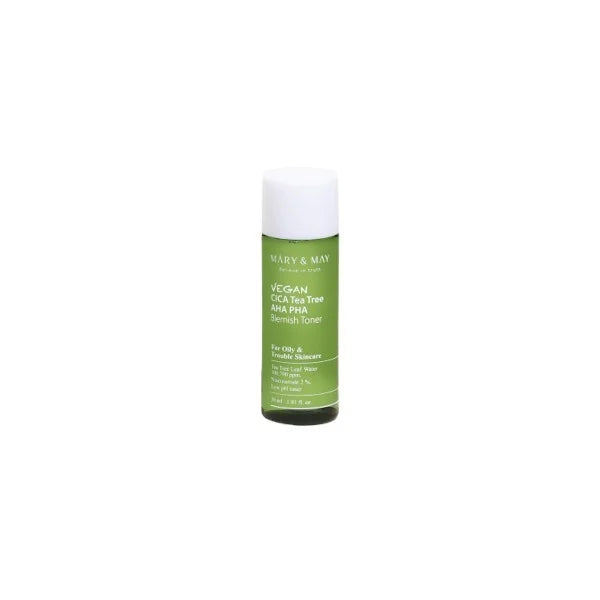 Mary&May - Vegan Cica Tea Tree AHA PHA Toner, productfoto