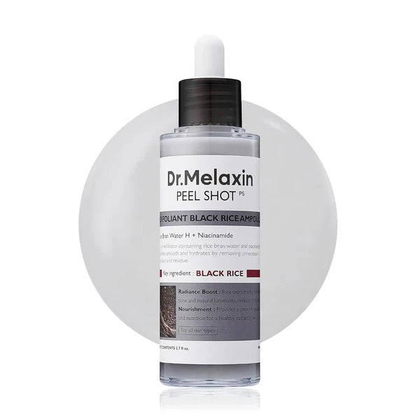 Dr.Melaxin - Peel Shot Exfoliant Black Rice Ampoule, productfoto