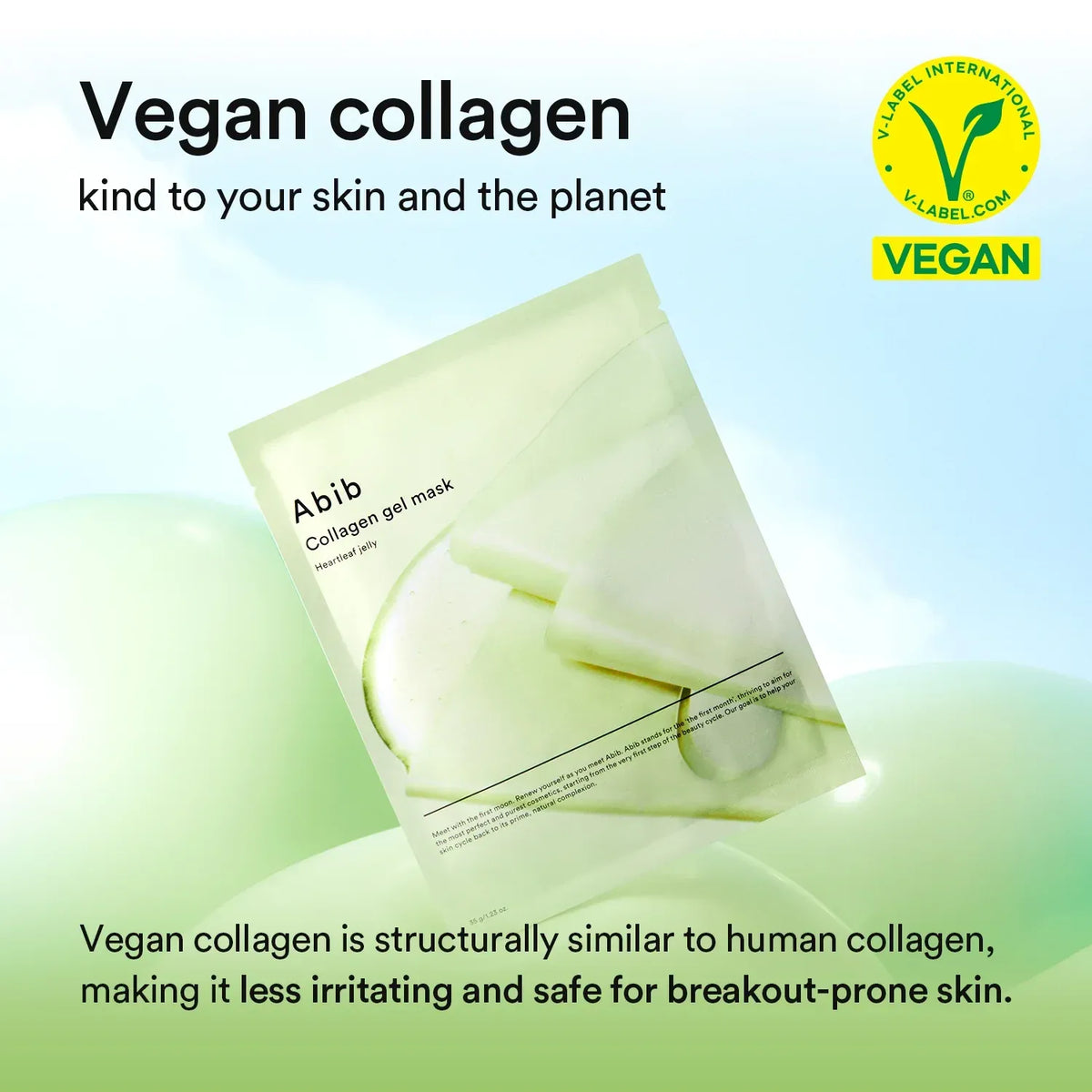 Abib - Collagen Gel Mask Heartleaf Jelly, detailfoto 5