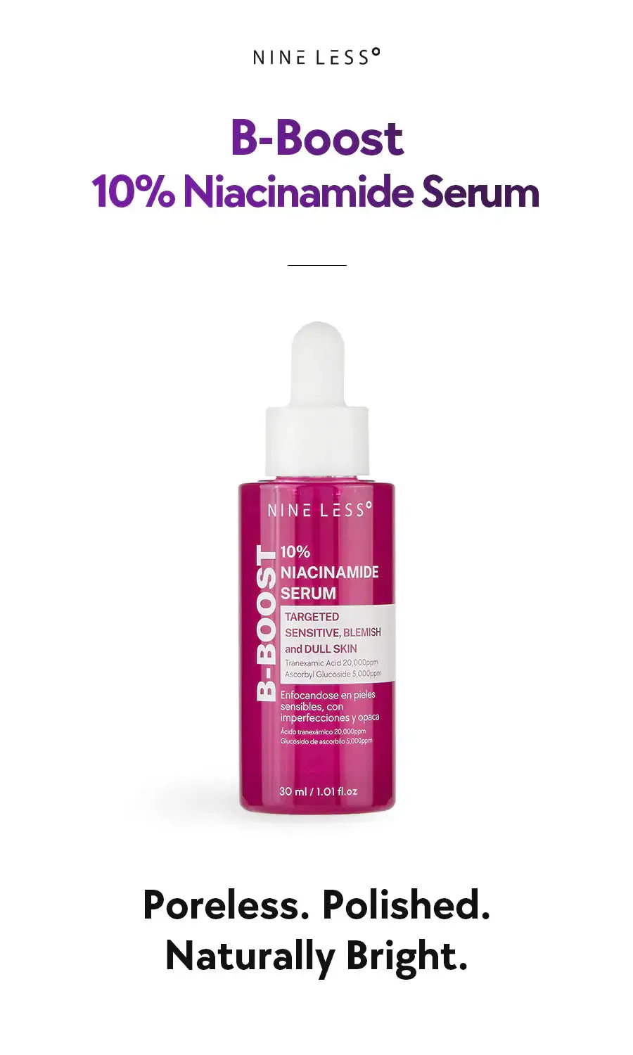 NINE LESS - B-Boost 10% Niacinamide Serum, detailfoto 3