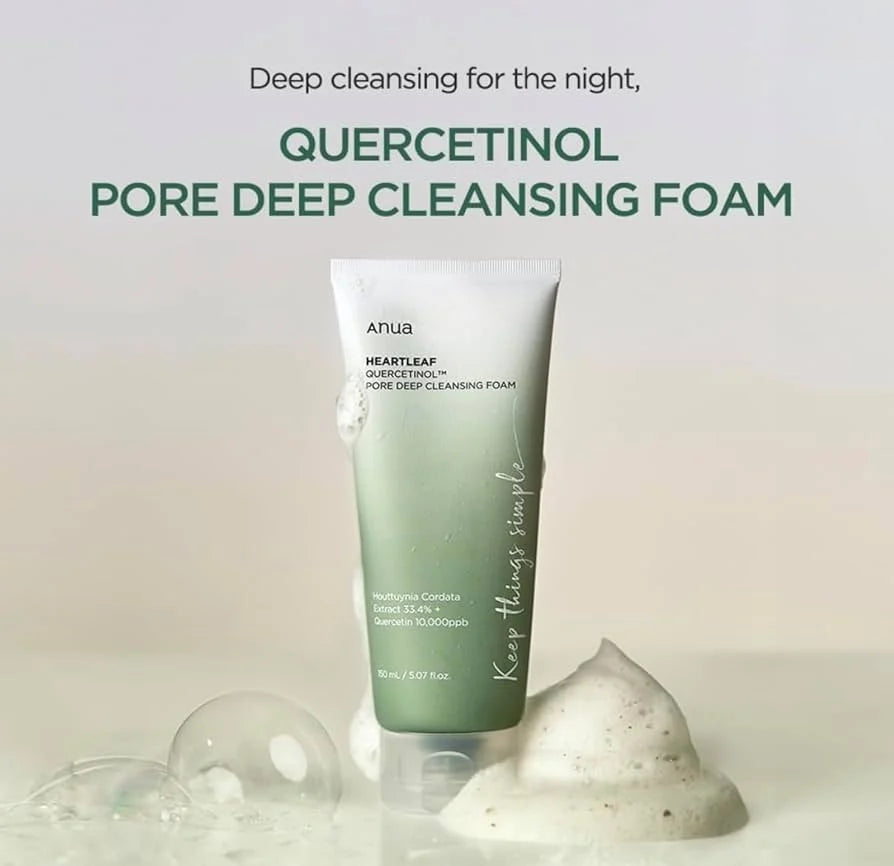 ANUA - Heartleaf Quercetinol Pore Deep Cleansing Foam, detailfoto