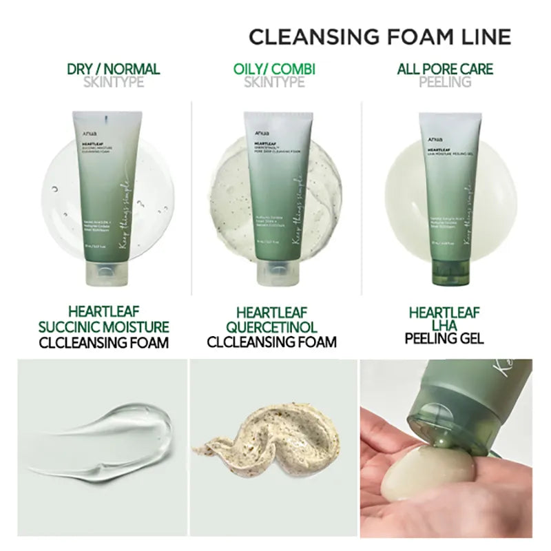 ANUA - Heartleaf Quercetinol Pore Deep Cleansing Foam, detailfoto 2